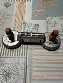 Ventosa doppia in alluminio per piastrelle