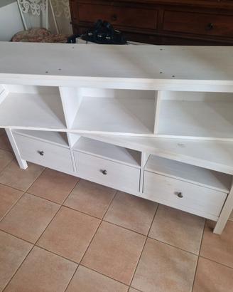 Mobile TV IKEA HEMNES bianco pino massiccio