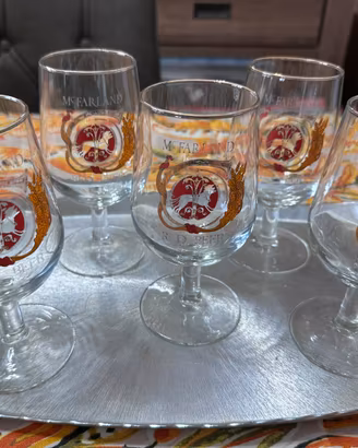 Set 5 bicchieri McFarland Red Beer originali
