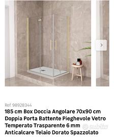 Piatto doccia completo di box doccia 90x70 NUOVI