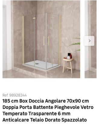 Piatto doccia completo di box doccia 90x70 NUOVI