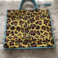 Borsa shopper leopardata Emanuela Biffoli Firenze