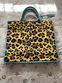 Borsa shopper leopardata Emanuela Biffoli Firenze