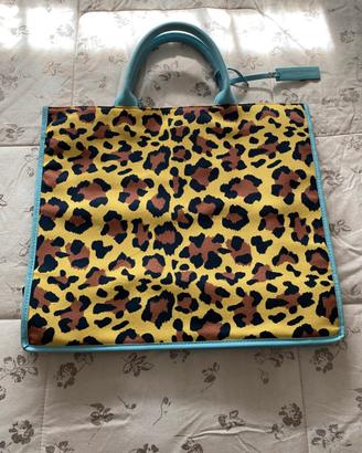 Borsa shopper leopardata Emanuela Biffoli Firenze