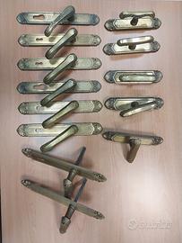 Set 9 Maniglie "cremonese" usate. Prezzo x lotto