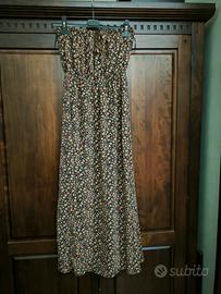vestito lungo a fascia 
