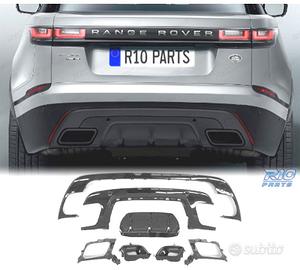 DIFFUSORE RANGE ROVER VELAR 17- LOOK R DYNAMIC NER
