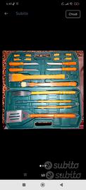 set barbecue grande ricco di tutto con valigetta 