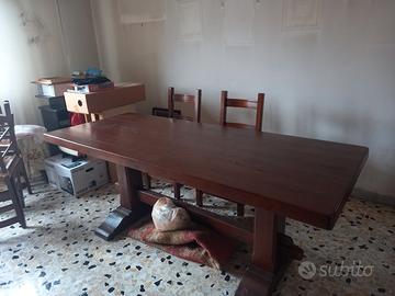 Tavolo stile fratina e sedie