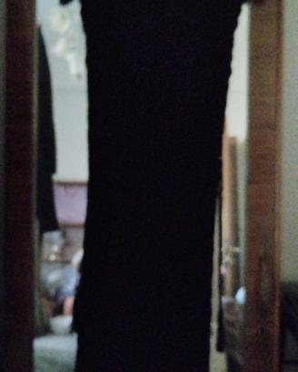Abitino Nero Lungo Elegante Donna Taglia M