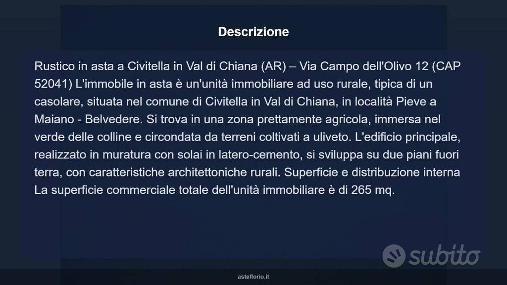 Immobile in asta di 265 m² con più di 5 locali a C - Vista 5