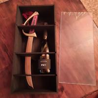 bottiglia bollinger con sciabola scatola legno