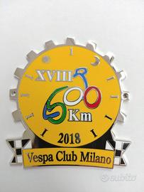 vespa club milano placca metallica da collezione