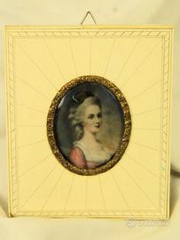Miniatura "Ritratto di nobildonna".
