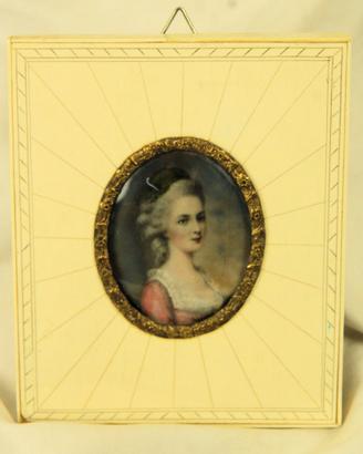 Miniatura "Ritratto di nobildonna".