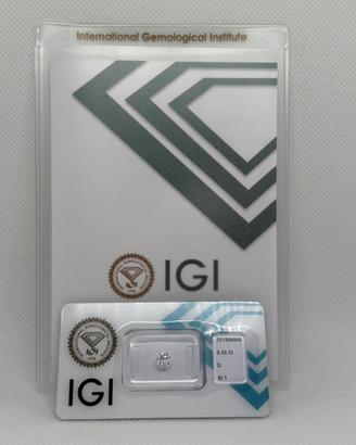 0.55 D SI1 3EX Diamante NATURALE Certificato IGI