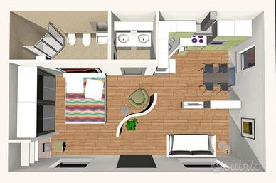 Monolocale a Como-tutto incluso-libero subito