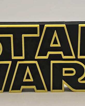 Logo Star Wars in Plastica 3D