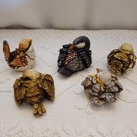 Uccellini in ceramica Artefice Ottanta