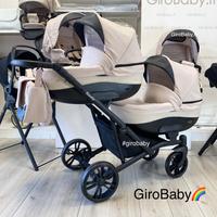 GIROBABY NEGOZIO trio carrozzina GEMELLARE NUOVI