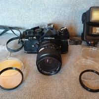 Cosina CT4 macchina fotografica + flash obiettivo