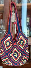 Borsa con mattonelle in cotone