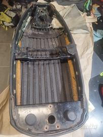 Sella, porta pacchi,poggia piedi per vespa px.