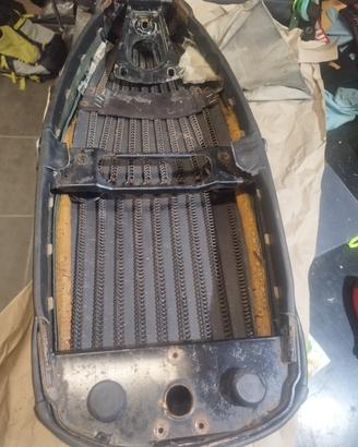Sella, porta pacchi,poggia piedi per vespa px.