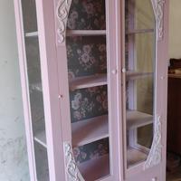 vetrina shabby chic rosa 