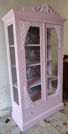 vetrina shabby chic rosa 