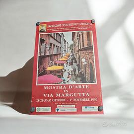 Locandina poster Mostra d'Arte Via Margutta 1999