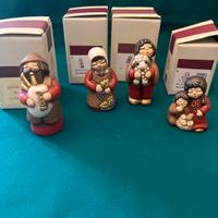 Thun presepe Classico rosso lotto 4 statuine