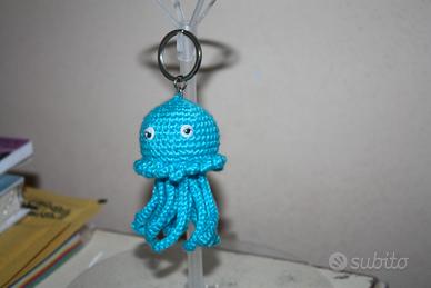 portachiavi medusa uncinetto 