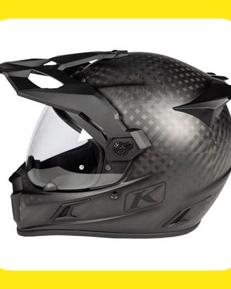 CASCO KLIM KRIOS PRO MATTE BLACK CARBONIO