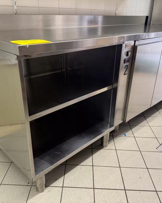BANCO DA LAVORO IN ACCIAIO INOX (con frigo)