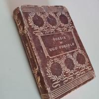 Antico e raro volume tascabile Ugo Foscolo poesie
