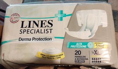 Lotto pannoloni  7 pacchi x 20 LINES SPECIALIST XL