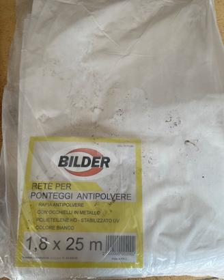 Rete antipolvere ponteggio con occhielli 1,8x25