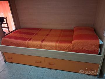 letto a castello in legno 