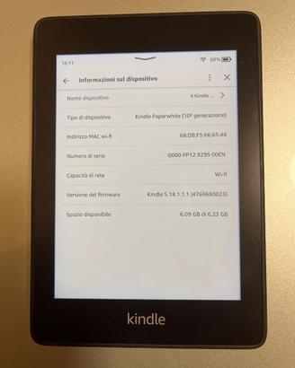 Kindle Paperwhite ( 10 generazione)