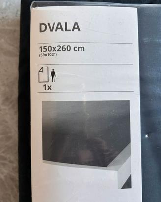 lenzuola nuove singole ikea Dvala 150x260 cm nere