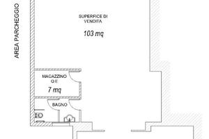 SPAZIO COMMERCIALE 180mq CALPESTABILI