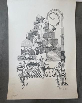 Serigrafia Attilio Mangini no Luzzati Musante