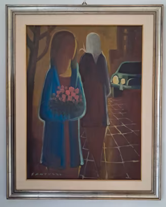 Quadro originale Eliano Fantuzzi - "Scena Notturna