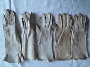 Guanti donna pelle vintage