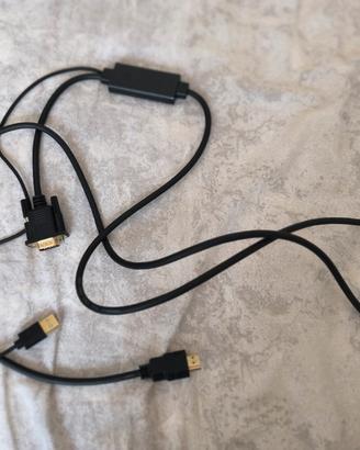 cavo adattatore da HDMI a VGA.