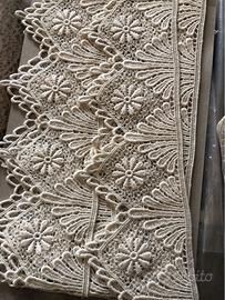 pizzo macrame per abiti eleganti o da sposa