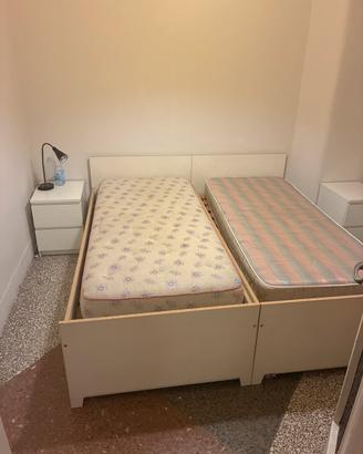 Letto con letto estraibile