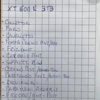Tutti i ricambi Yamaha XT 600 erb contatto telefon