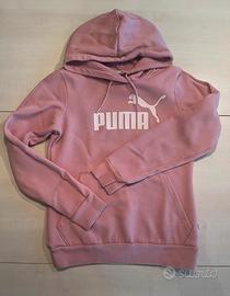 Felpa con cappuccio rosa antico PUMA xs
